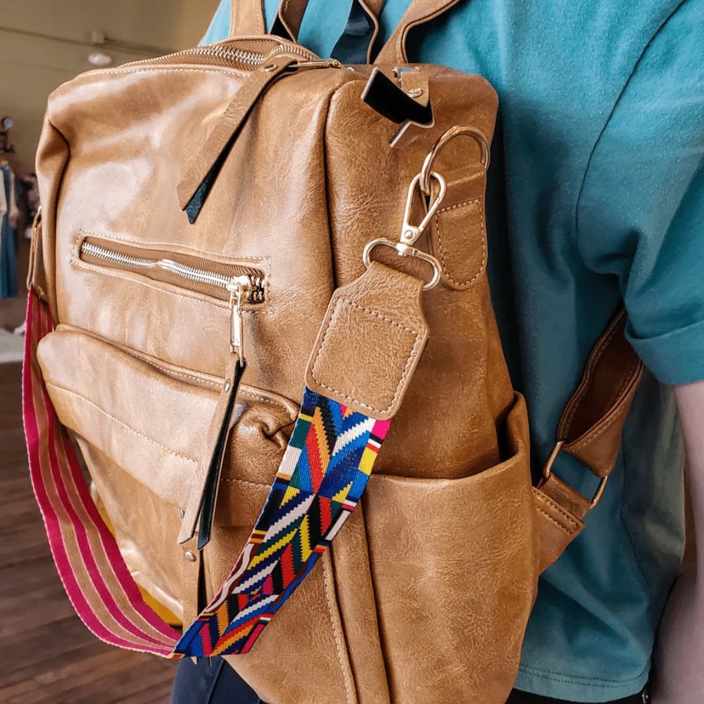 Tan Brown Convertible Guitar Strap Backpack - Picture 2 of 7